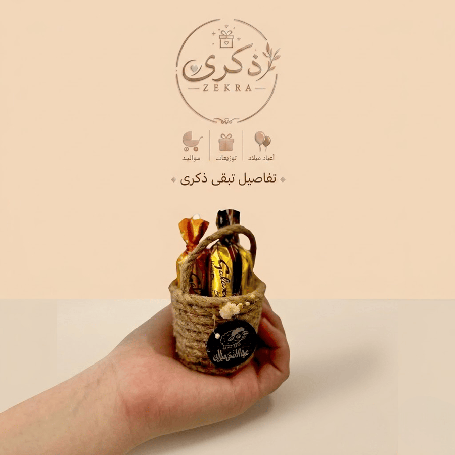 سلة "الجود" المصغرة – حلاوة العيد بتفاصيل ريفية /حبة
