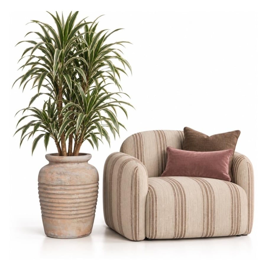 فازة فخار مخططة 3577