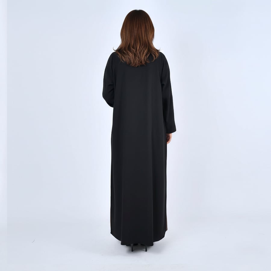 Practical abaya double face in black and brown