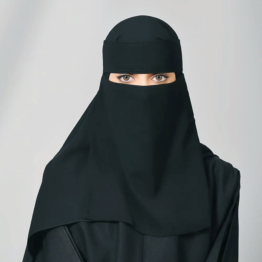 نقاب مطاطين طويل مع شريط لاصق