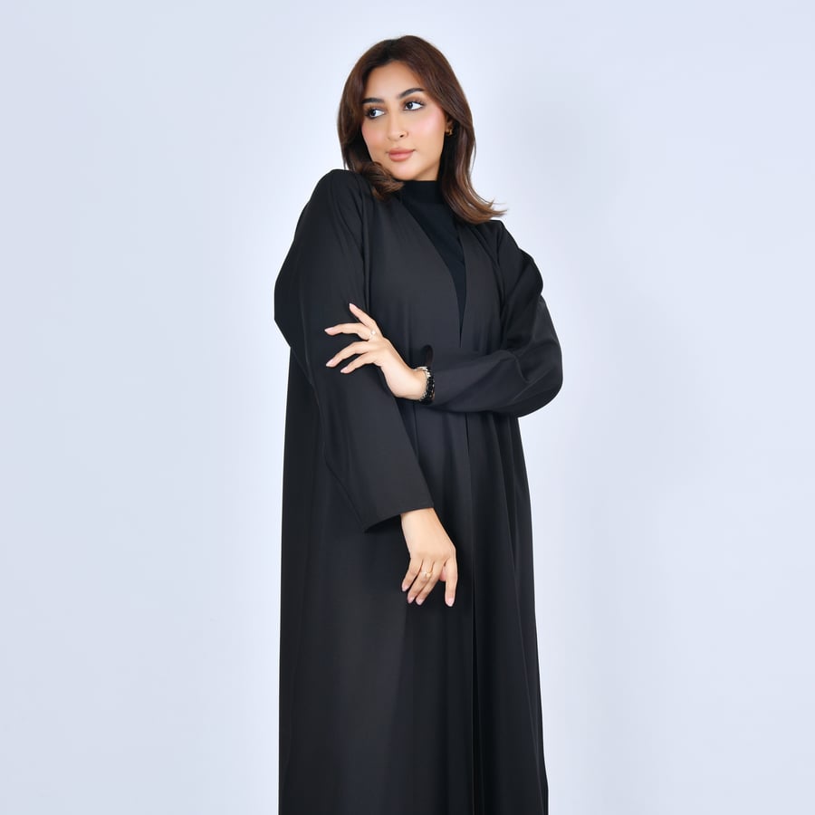 Practical abaya double face in black and brown