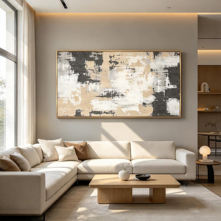لوحة فن تجريدي تصميم عصري