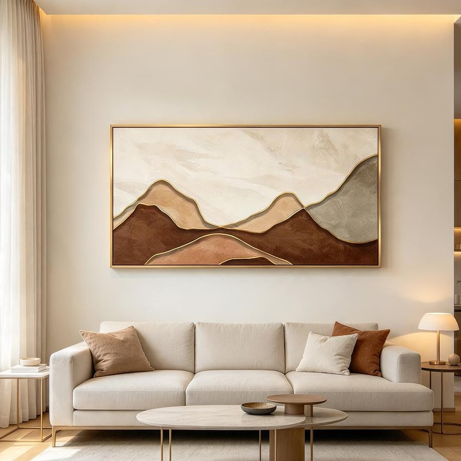 لوحة فن تجريدي تصميم عصري