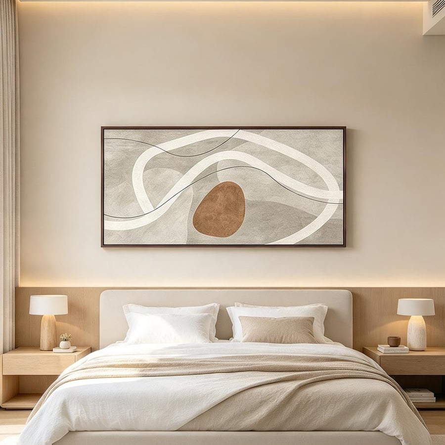 لوحة فن تجريدي تصميم عصري