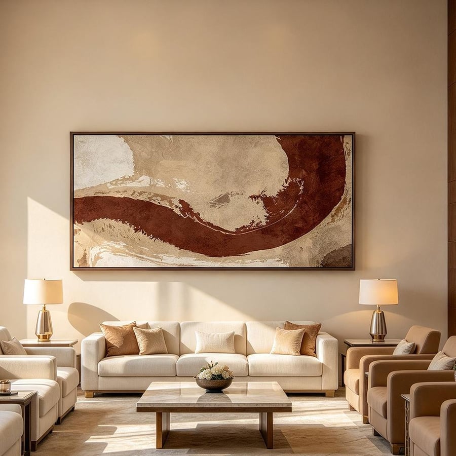 لوحة فن تجريدي تصميم عصري