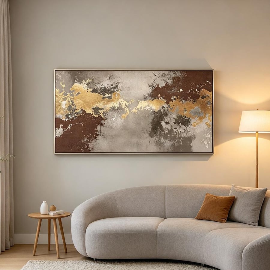 لوحة فن تجريدي تصميم عصري