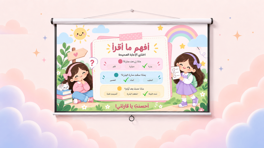 عرض بقراءتي أكتشف - أنشطة