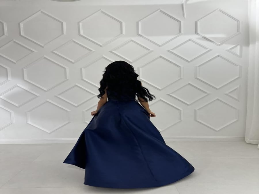 فستان سهرة ميكادو تطريز راقي