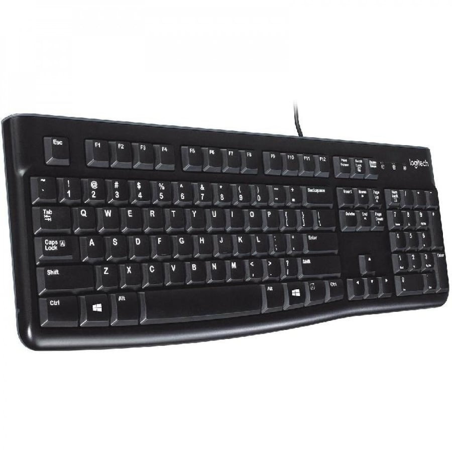 لوحة مفاتيح لوجيتيك k120 سلكي أسود