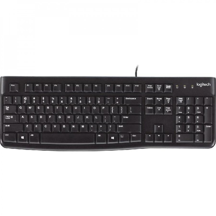 لوحة مفاتيح لوجيتيك k120 سلكي أسود
