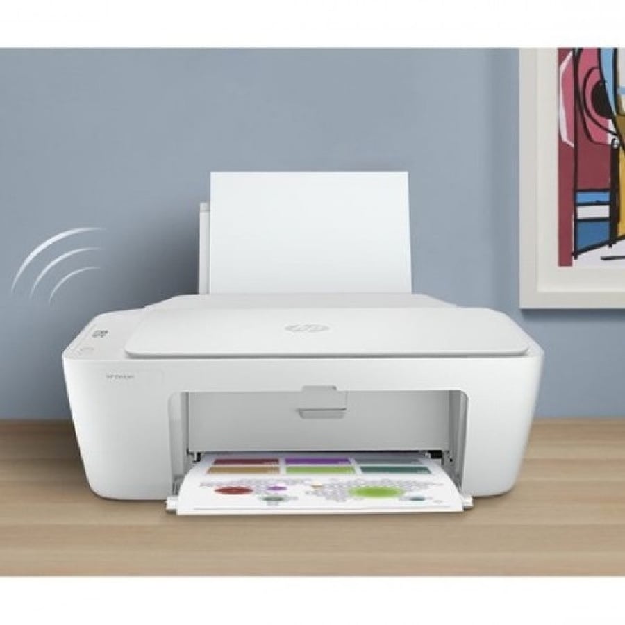 طابعة HP ديسك جيت الكل في واحد  2710 واي فاي ابيض