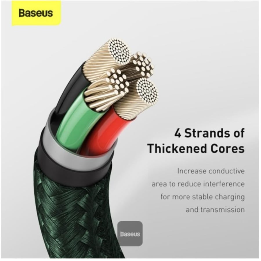 Metal charging cable from the Baseus Cafule series from USB to Lightning 2.4A 1M