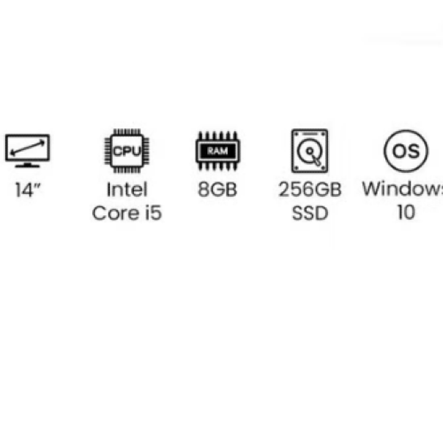 لابتوب محمول لينوفو 1135G7 Core i5 هارديسك 256جيجا SSD + رام 8 جيجا الجيل الحادي عشر 14 بوصة رمادي