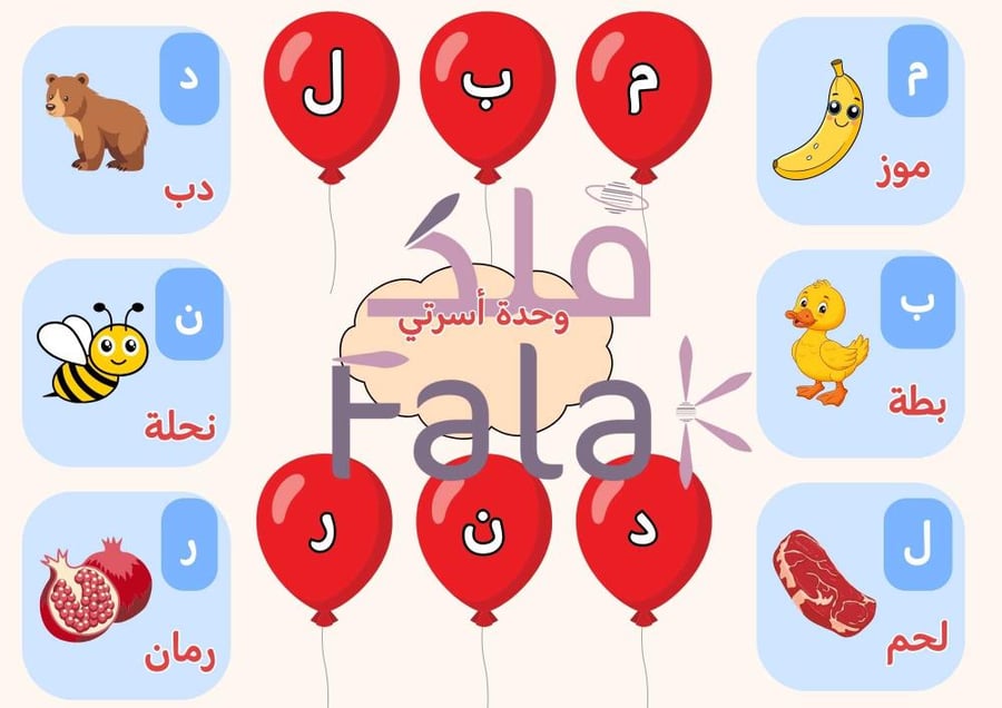 مطوية لغتي ( وحدة أسرتي )