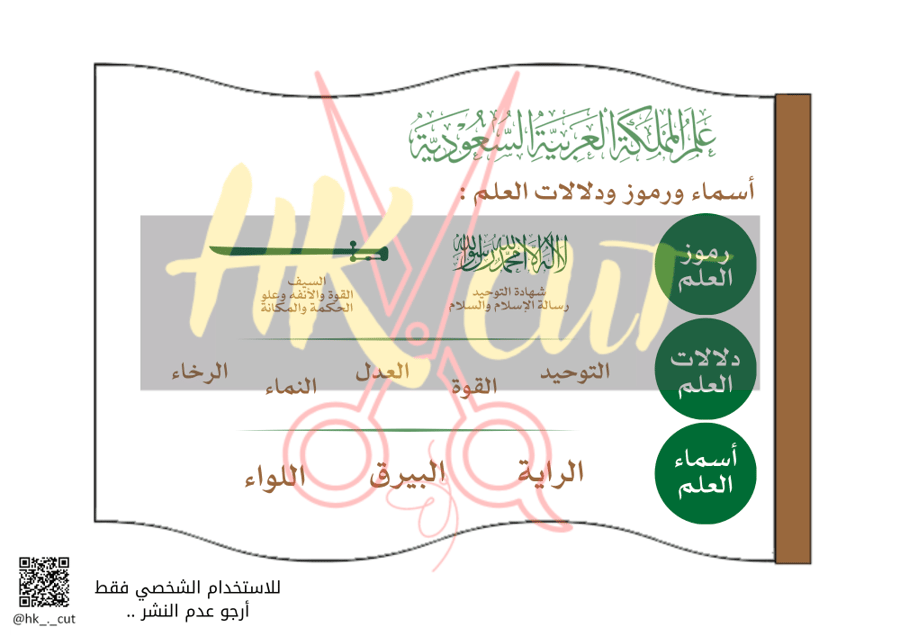 مطوية يوم العلم السعودي ..