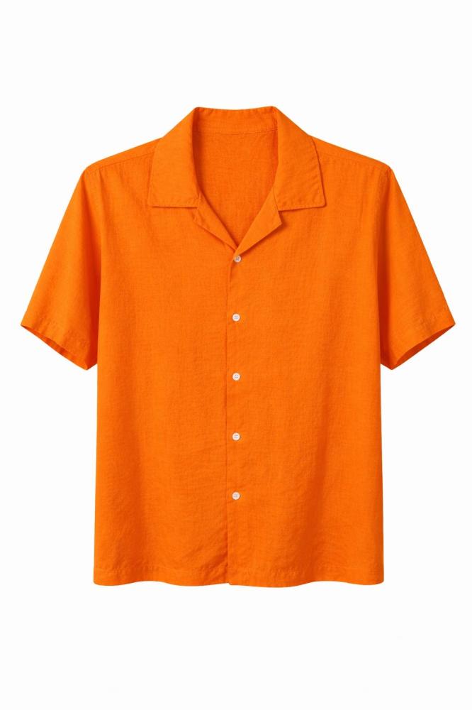 Linen shirt half sleeve