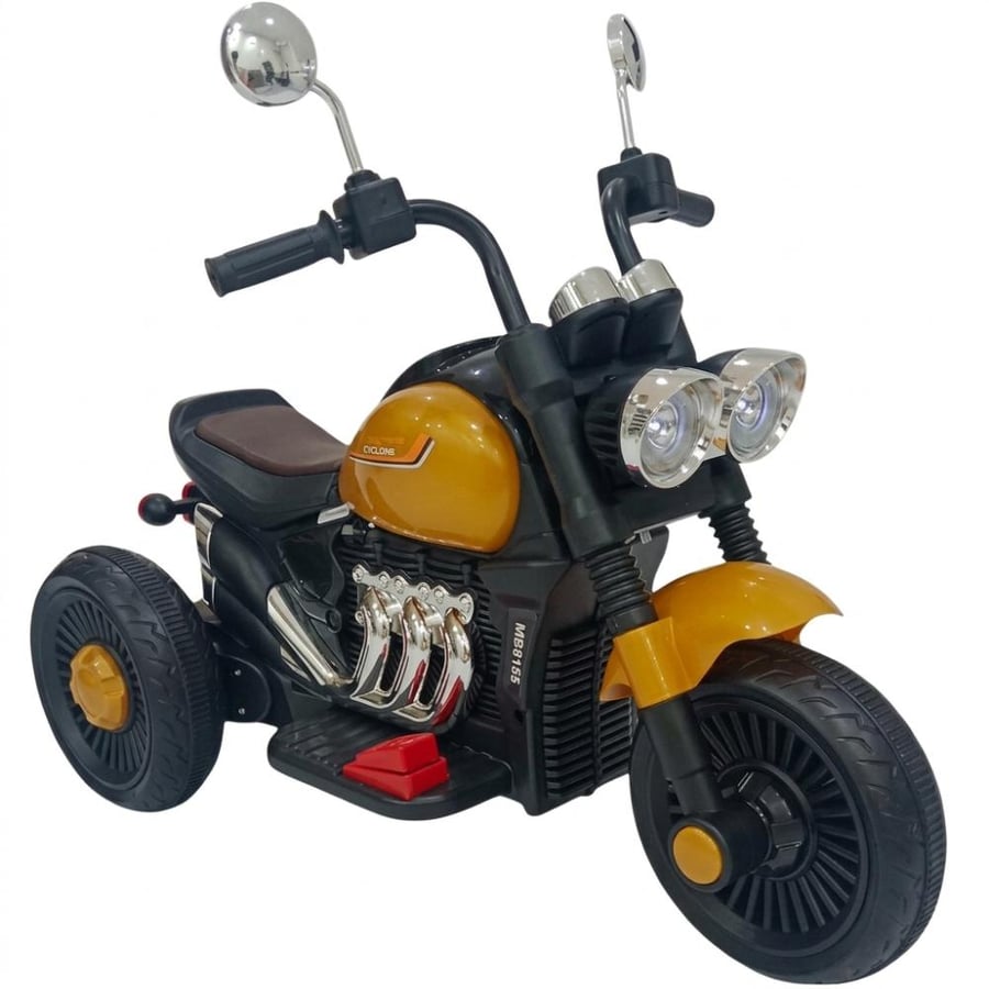 دباب ثلاثي العجلات كلاسيكي Chopper كهربائي للأطفال | بطارية 6V | محرك | اضاءات LED | موسيقى AUX\USB | الوان متعددة | MB8155