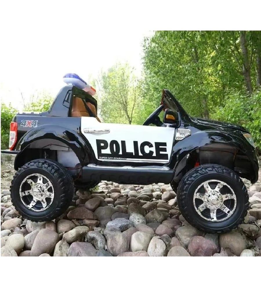 سيارة شرطة فورد Ford F-150 Police كهربائية للأطفال | بطارية 12V | محركين | منبة بوليسي | نظام الاهتزاز | ريموت تحكم | موسيقى AUX\USB | اضاءات LED | ابواب قابلة للفتح | كبوت وغطاء حوض قابل للفتح