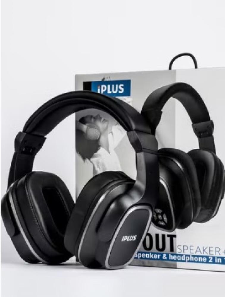 سماعة راس بلوتوث مع مكبر صوت خارجي 2في1 من شركة iplus BT 9980
