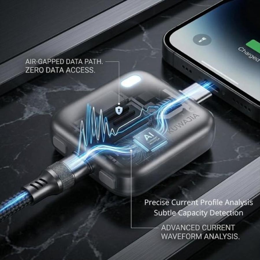 شاحن ذكي USB-C بقوة 140 واط مع حماية فصل تلقائي – حماية ذكية من الشحن الزائد لشحن آمن طوال الليل
