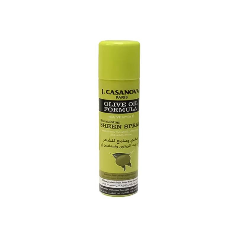 J.Casanova spray gloss and nourishing for hair with olive oil and vitamin E - 200 ml