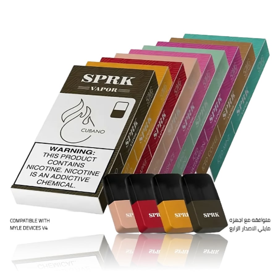 بودات سبارك المتوافقة مع جهاز مايلي الاصدار الرابع عدة نكهات MYLE SPRK vapor V4
