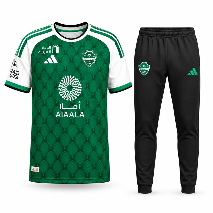 طقم الاهلي تيشيرت مع سروال طويل الجديد 2027