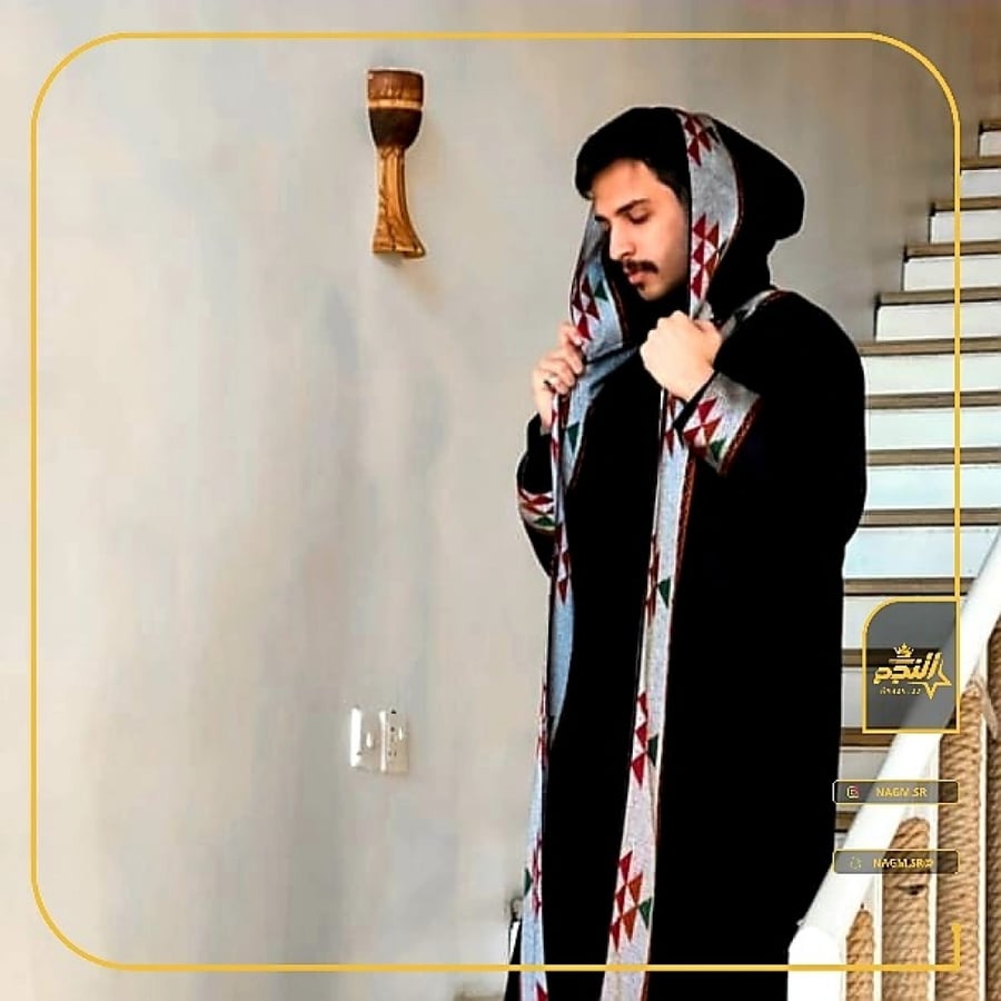 فروة رجالي سدو رصاصي باسود