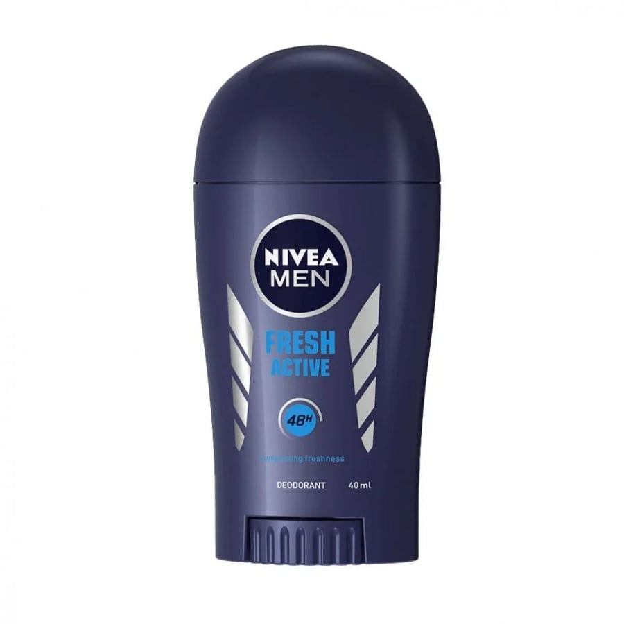 نيفيا ستيك مزيل رائحة العرق فرش أكتيف 50 ملNivea Deoderant Stick Men Fresh Active 40/50 Ml
