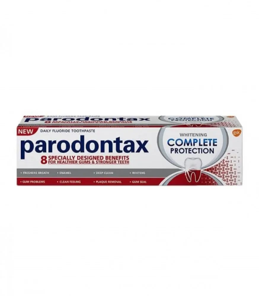 بارودونتكس معجون الاسنان 75 مل حمايه كامله للتبييض. Parodontax Toothpaste Complete Protection Whitening 75ml