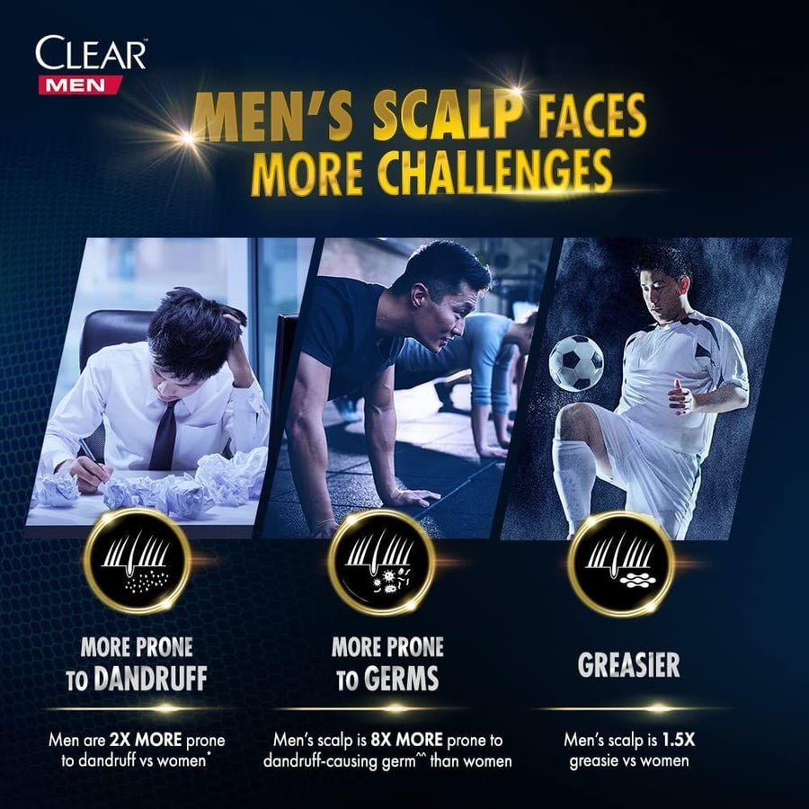 كلير شامبو شعر 190 مل ضد القشره للرجال كول سبورت بالمنثول.   Clear SHAMPOO/2-in-1 Cool Sport Menthol 190 ml