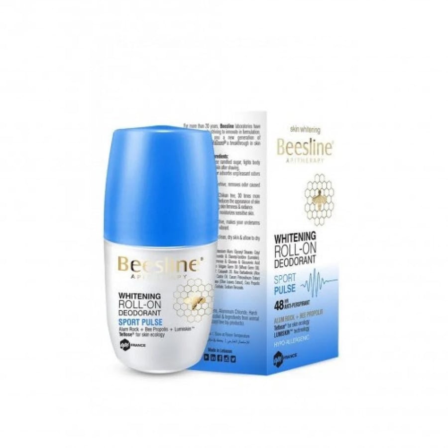 بيزلين مزيل عرق رول 50 مل تفتيح سبورت بلس Beesline Rollon Deo Whitening Sport Pulse 60 ml