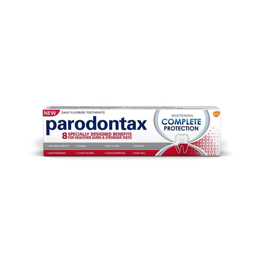 بارودونتكس معجون الاسنان 75 مل حمايه كامله للتبييض. Parodontax Toothpaste Complete Protection Whitening 75ml