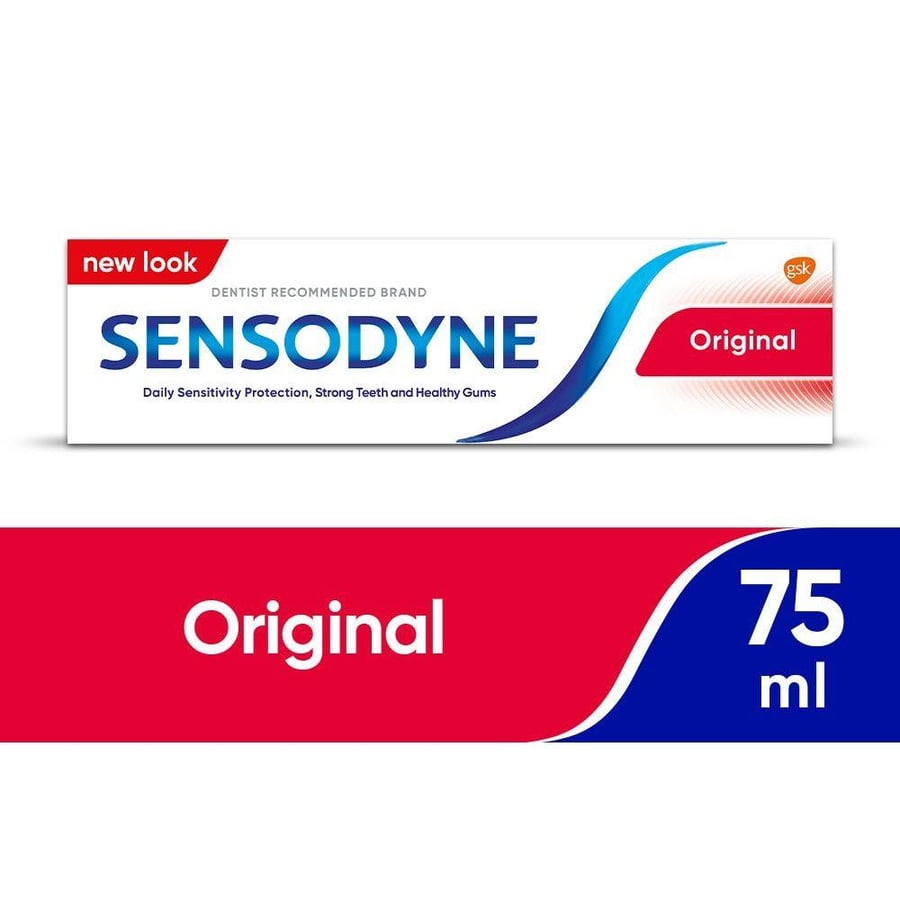 سنسوداين معجون الاسنان 75 مل عادي. Sensodyne Toothpaste Original 75ML