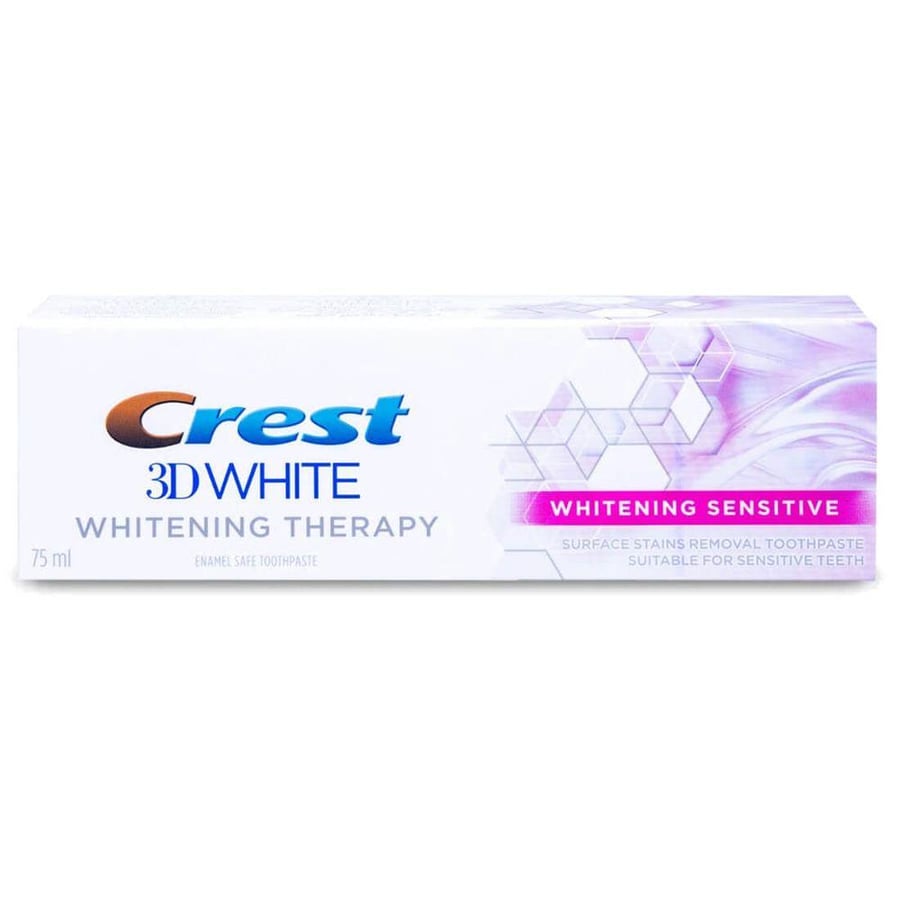 كرست معجون الاسنان 75 مل ثري دي تبييض الاسنان الحساسه. Crest Toothpaste 3D White Witening Sensitive 75 ml