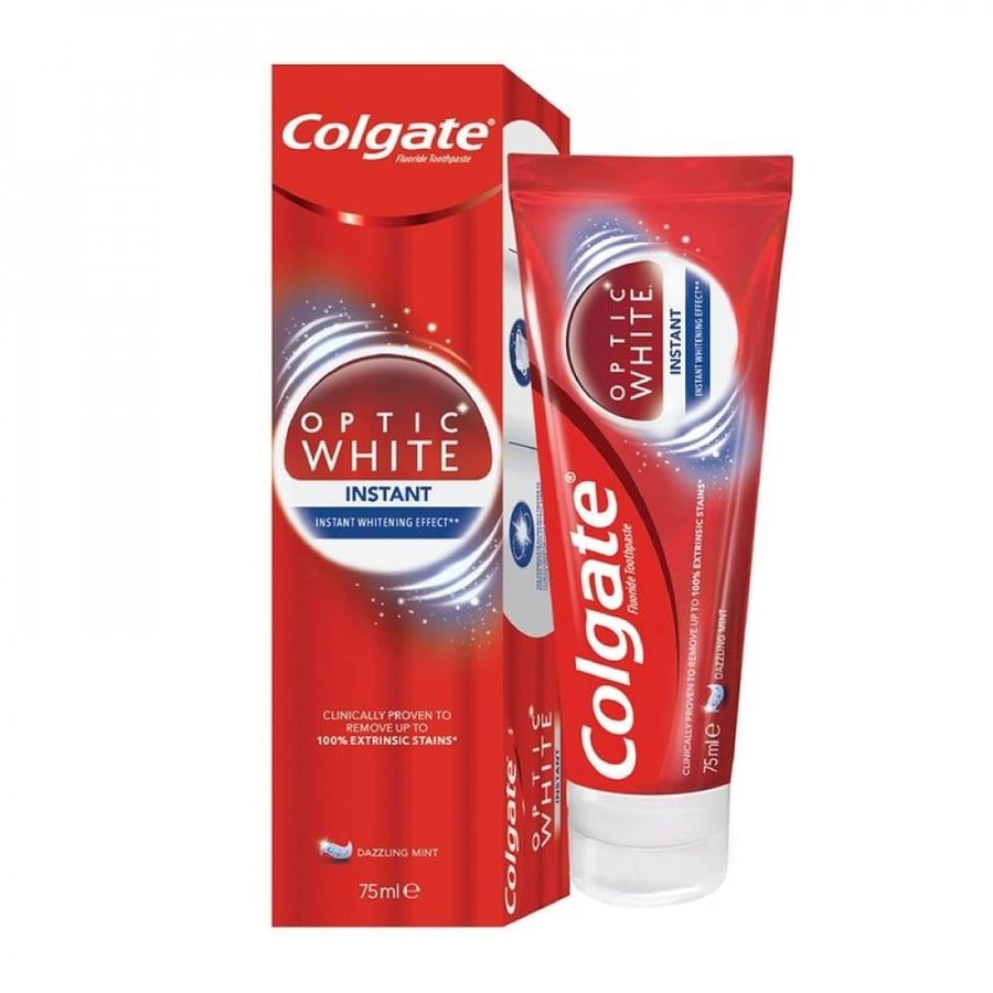 كولجيت معجون الاسنان 75 مل اوبتك وايت انستاند. Colgate Optic White Expert Whitening Toothpaste 75ml
