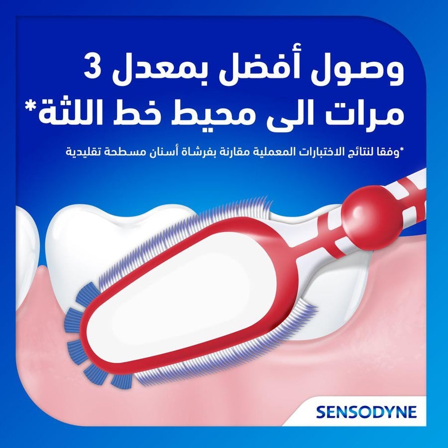 سنسوداين فرشاه اسنان للحساسيه و اللثه ناعم 1+1 مجانا. Sensodyne Sensitivity & Gum Soft Toothbrush 1+1