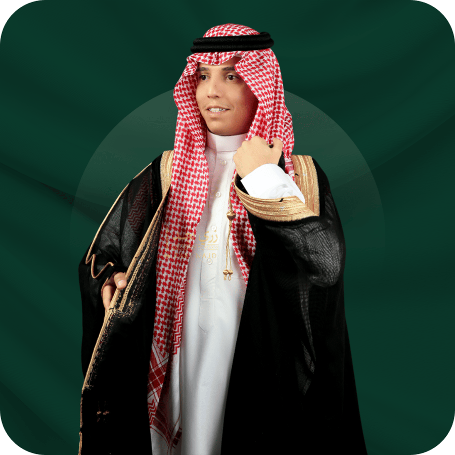 بشت صيفي زري نجد الخاص - أسود (يدوي)