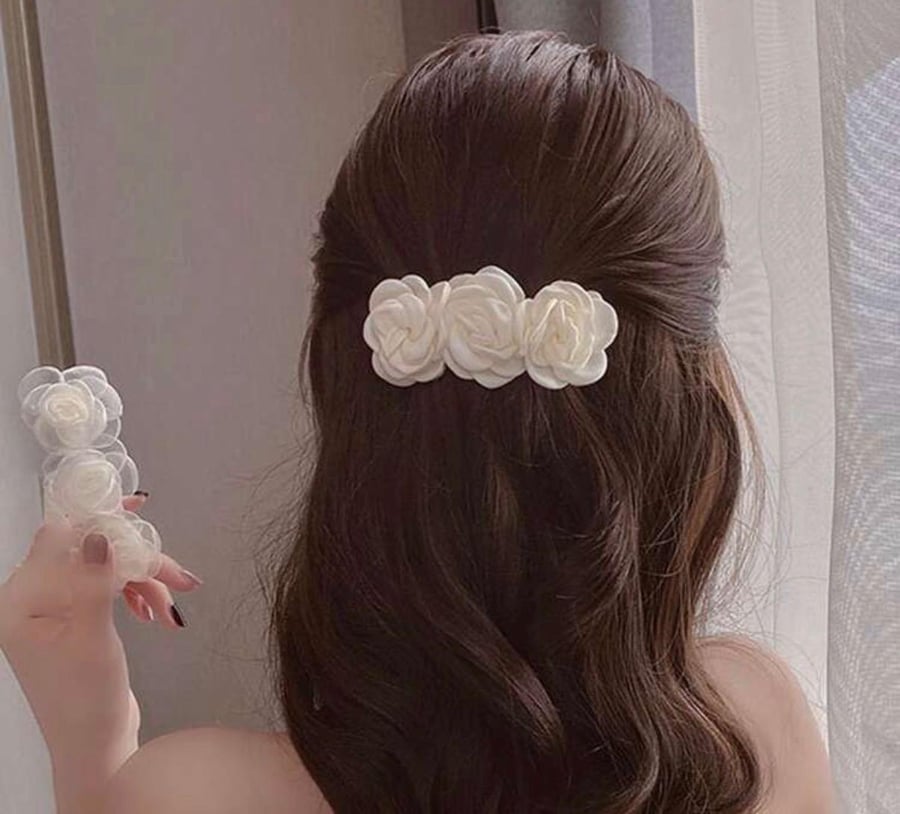٢ قطعة مشبك شعر مزين بالزهور