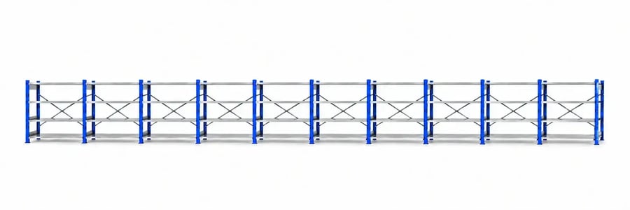ارفف معدنية مخصص للاماكن الضيقة 96×40×250 سم 4 ارفف