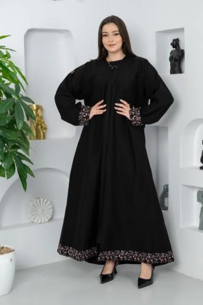 عباية تسنيم ( طرحة + نقاب هدية )