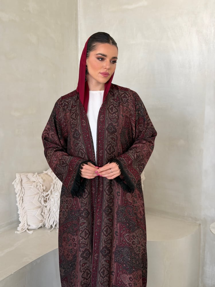 عبايه كلوش كشمير (e)