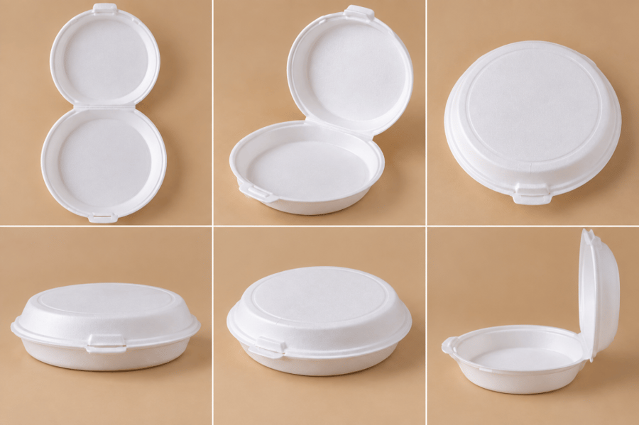 علبة بيتزا فوم متوسطة | Medium Foam Pizza Box