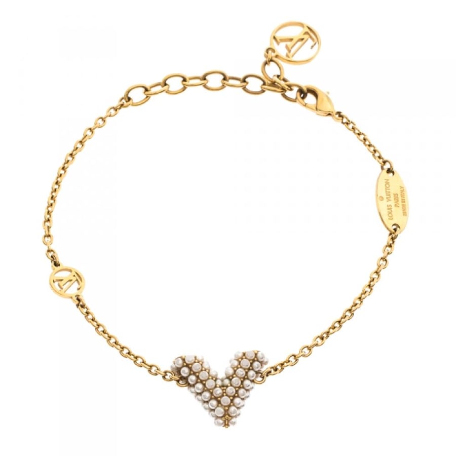 Louis Vuitton zircon V bracelet