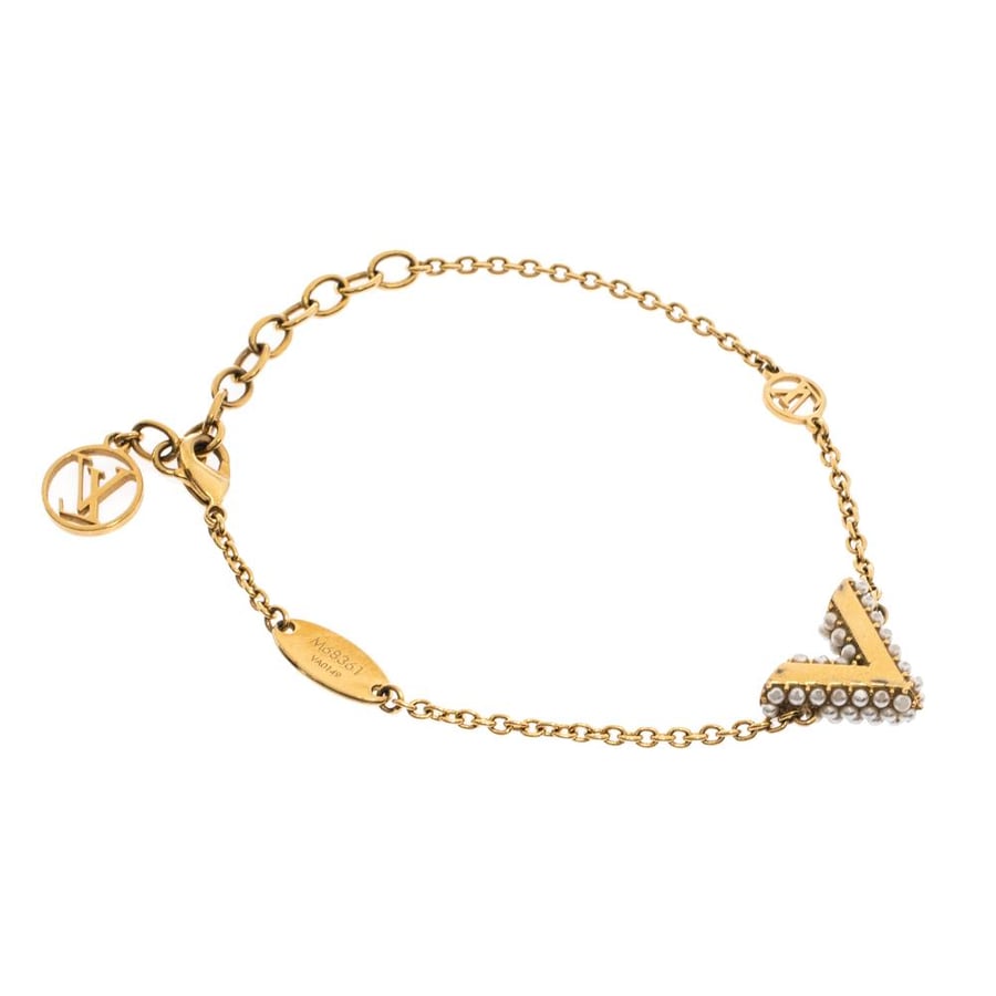 Louis Vuitton zircon V bracelet