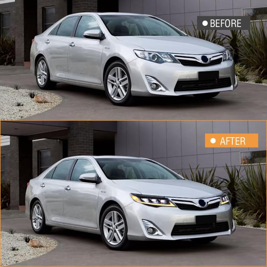 طقم شمعات كامري 2012-2015 ٣ عدسات LED