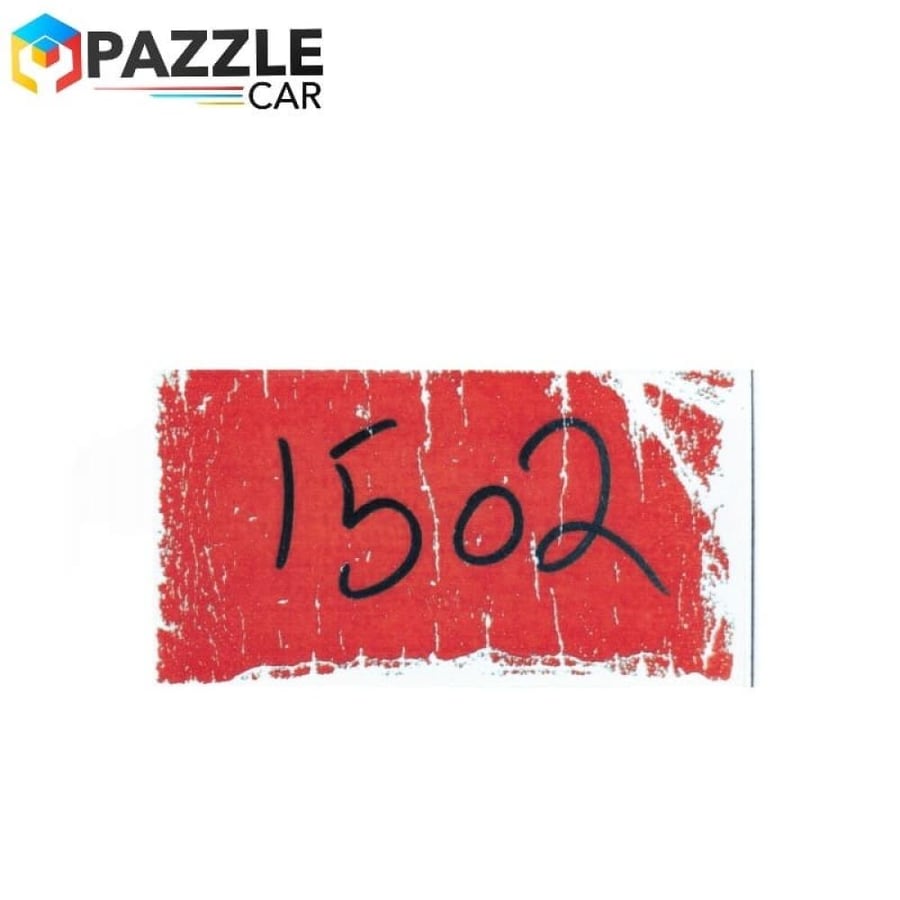 استيكر توقيع للزجاجة الامامية 1502احمر