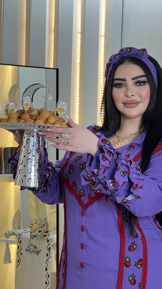 دراعه شعبي قماش كشميري مع شالكي