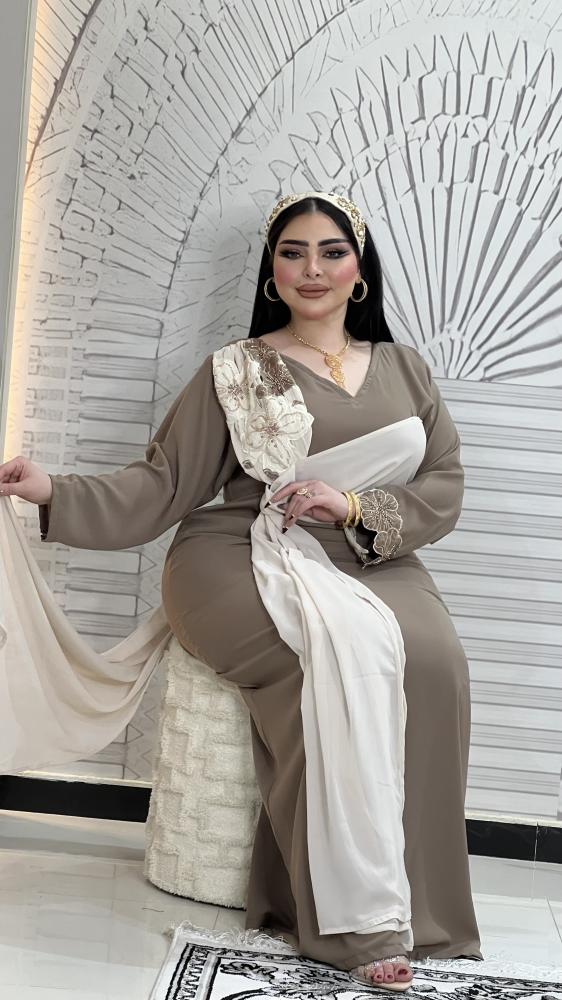 دراعه كريب مع شغل شك ورد