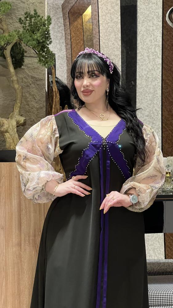 دراعه كريب  اندنوسي مع اكمام  جازار مع شك